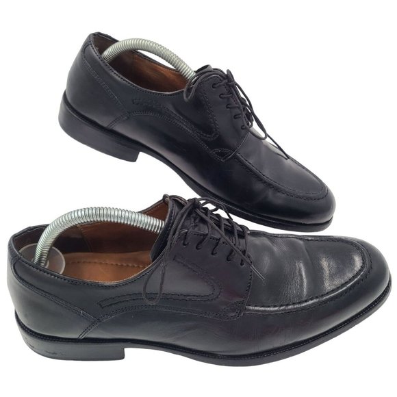 Johnston & Murphy Mens Cap Toe Leather Heritage Black Derby Shoes Size 8.5 M main image 6